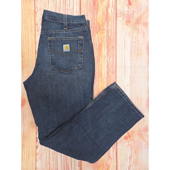 Carhartt Mens Relaxed Fit Denim Jeans 34x32 - Picture 3 of 7